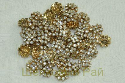 Пуговица пришивная золото (20447/22)