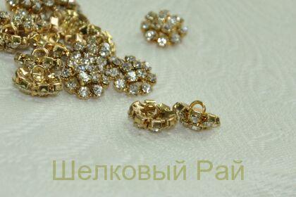 Пуговица пришивная золото (20447/22)