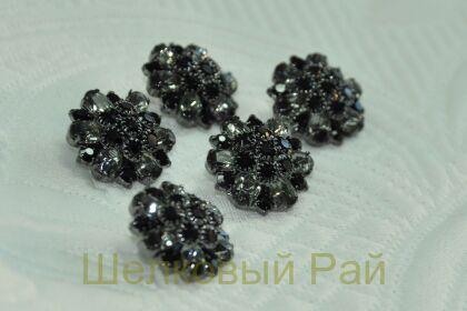 Пуговица декоративная с кристаллами (21745)