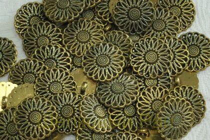 Пуговица металлическая (цв.бронзовый)