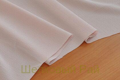 Крепдешин искусственный, цвет бледно-розовый, (д-113)