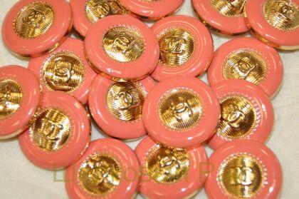 Пуговицы коралловые 24 мм "Chanel" (к-14)