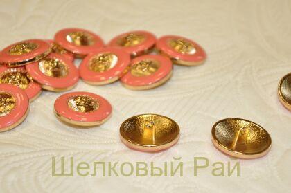 Пуговицы коралловые 24 мм "Chanel" (к-14)