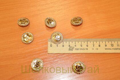 Пуговицы золотые "Chanel" (к-12)