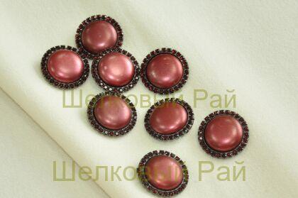 Пуговицы декоративные винтажные (цвет бордовый)