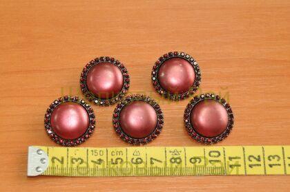 Пуговицы декоративные винтажные (цвет бордовый)