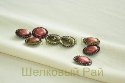 Пуговицы декоративные винтажные (цвет бордовый)