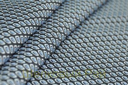 Костюмный жаккард "Prada" голубого цвета (г-405)