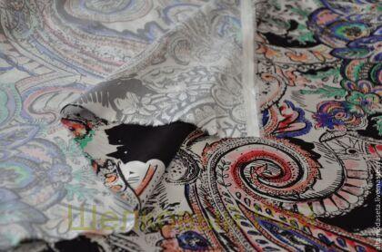 Шелк атласный "Etro" (в-187)