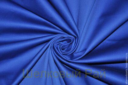 Хлопок сатиновый (цвет синий) (д-15)