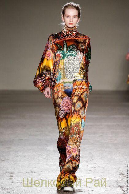 Атласный шелк "Stella Jean" (г-103)