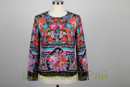 Атласный шелк "ALBERTA FERRETTI" цвет розовый (б-257)