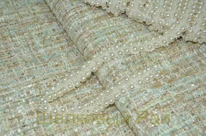 Тесьма для отделки жемчужная