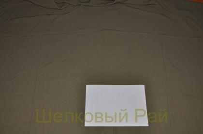 Крепдешин шелк 100% оливковый (д-949)