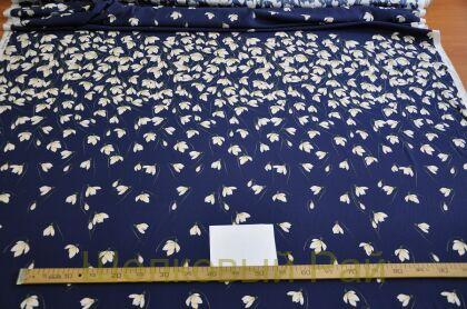 Шелк крепдешин подснежники "Valentino" (д-1004)