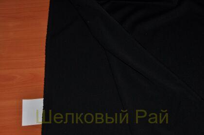 Креповая ткань черная (д-574)