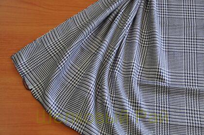Шерсть с шелком клетка (б-59)