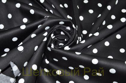 Хлопок с эластаном "Горошек" (г-453)