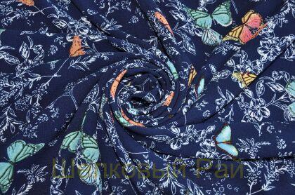 Крепдешин искусственный "R.Cavalli" (д-215)