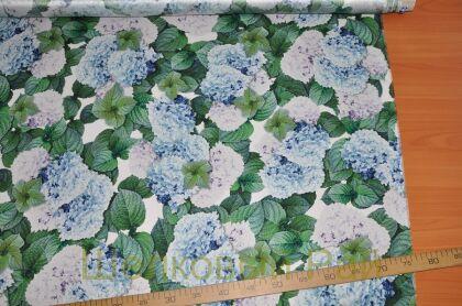 Шелк крепдешин гортензии "Dolce&Gabbana" д-300