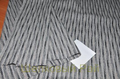 Пальтовая шерсть "Max Mara" в полоску (д-56)