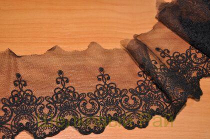 Кружево для отделки любого наряда (цвет-черный) (д-1220)