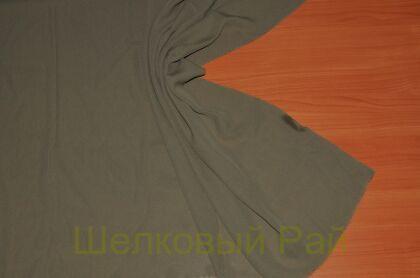 Крепдешин шелк 100% оливковый (д-949)