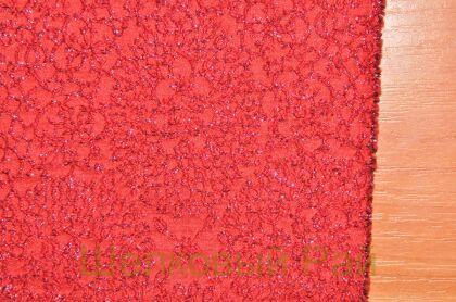 Жаккард с люрексом красный "Giorgio Armani" (д-1171)