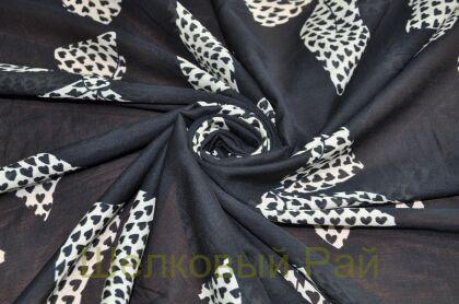 Батист хлопковый с бантами