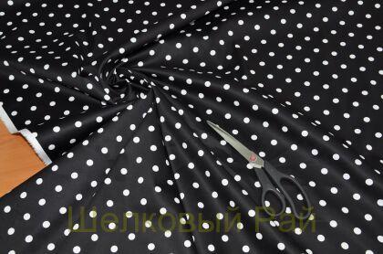Хлопок с эластаном "Горошек" (г-453)