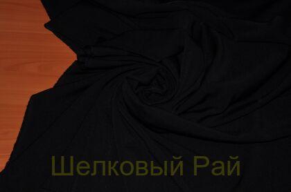 Креповая ткань черная (д-574)