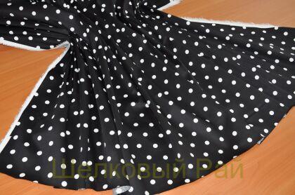 Хлопок с эластаном "Горошек" (г-453)