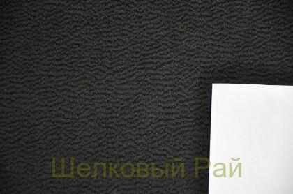 Кашемир волнистый черный "Loro Piana" (д-1328)