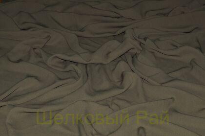 Крепдешин шелк 100% оливковый (д-949)