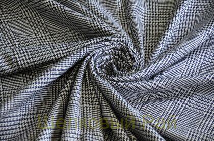 Шерсть с шелком клетка (б-59)