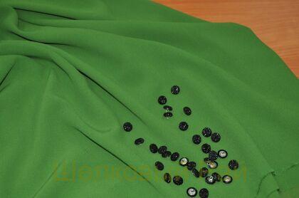 Креп-шифон "Armani" оливковый (г-449)