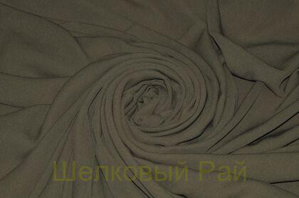Крепдешин шелк 100% оливковый (д-949)