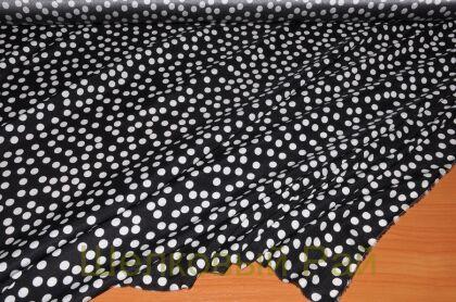 Шелк стрейч с горошком (д-856)