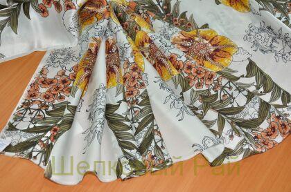 Шелк муслин атласный "Kenzo" а-146