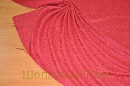 Жаккард с люрексом красный "Giorgio Armani" (д-1171)