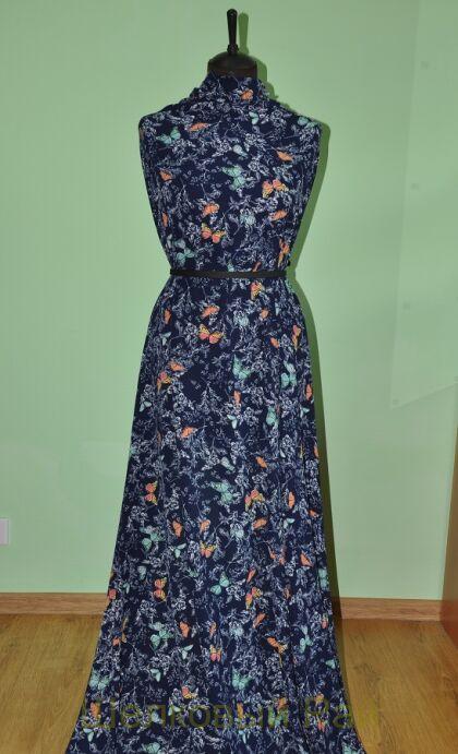 Крепдешин искусственный "R.Cavalli" (д-215)