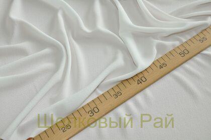 Крепдешин искусственный белого цвета (д-144)