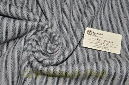 Пальтовая шерсть "Max Mara" в полоску (д-56)