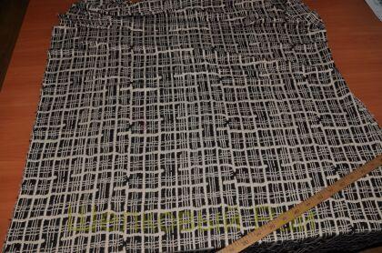 Трикотажная ткань в клетку (д-706)