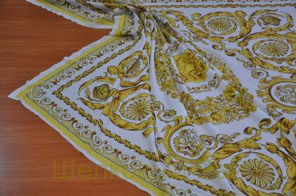 Крепдешин-купон шелковый "Versace" (д-1197)