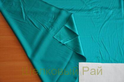 Шелк атласный бирюзовый (б-152)