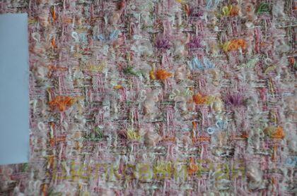 Твид розовый "Chanel" (д-1471)