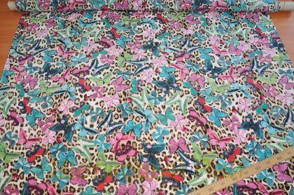 Шелк с бабочками "Roberto Cavalli" (д-182)