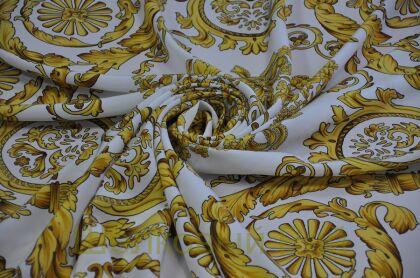 Крепдешин-купон шелковый "Versace" (д-1197)