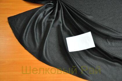 Кашемир волнистый черный "Loro Piana" (д-1328)